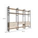 Guarda-Roupa Closet Modulado Industrial Philly 5 Gavetas Cedro e Off White