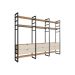Guarda-Roupa Closet Modulado Industrial Philly 6 Gavetas Cedro e Off White