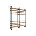 Guarda-Roupa Closet Modulado Industrial Philly Cedro 197 cm