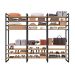 Guarda-Roupa Closet Modulado Industrial Philly Cedro 294 cm