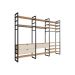 Guarda-Roupa Closet Modulado Industrial Philly I 3 GV Cedro e Off White 294 cm