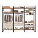 Guarda-Roupa Closet Modulado Industrial Philly I 3 GV Cedro e Off White 294 cm