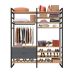 Guarda-Roupa Closet Modulado Industrial Philly II 2 GV Cedro e Grafite 197 cm