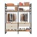 Guarda-Roupa Closet Modulado Industrial Philly II 3 Gavetas Cedro e Off White 197 cm