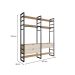 Guarda-Roupa Closet Modulado Industrial Philly II 3 Gavetas Cedro e Off White 197 cm