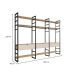 Guarda-Roupa Closet Modulado Industrial Philly II 3 Gavetas Cedro e Off White 294 cm