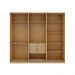 Guarda-Roupa Closet Modulado Infinity 3 Gavetas Savana 240 cm