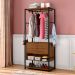 Guarda-Roupa Closet Modulado Lyon 2 Gavetas Preto e Demolição