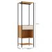 Guarda-Roupa Closet Modulado Maverick 1 Gaveta Carvalho e Off White 59 cm