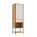 Guarda-Roupa Closet Modulado Maverick 1 Porta 1 Gaveta Carvalho e Off White 59 cm