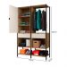 Guarda-Roupa Closet Modulado Maverick 1 Porta 2 Gavetas Carvalho e Off White 112 cm