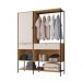 Guarda-Roupa Closet Modulado Maverick 1 Porta 2 Gavetas Carvalho e Off White 150 cm