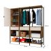 Guarda-Roupa Closet Modulado Maverick 1 Porta 3 Gavetas Carvalho e Off White 168 cm
