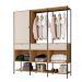 Guarda-Roupa Closet Modulado Maverick 1 Porta 3 Gavetas Carvalho e Off White 168 cm