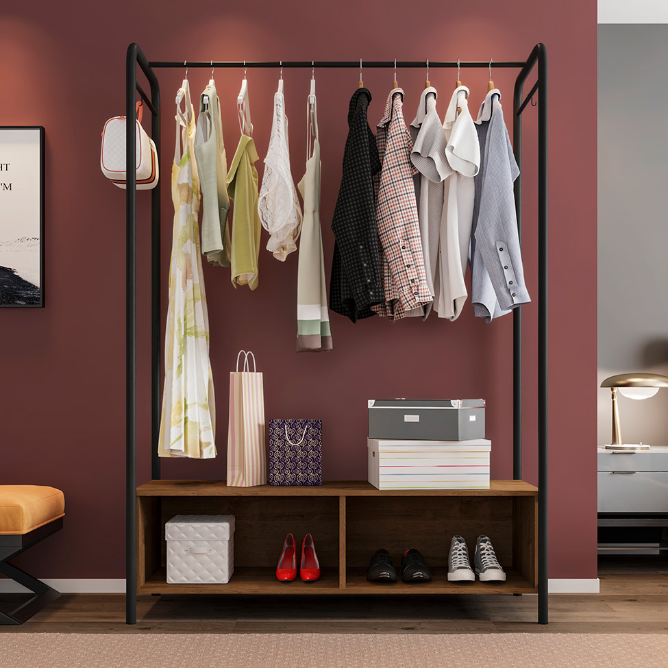 Guarda-Roupa Closet Modulado Milão Preto e Demolição