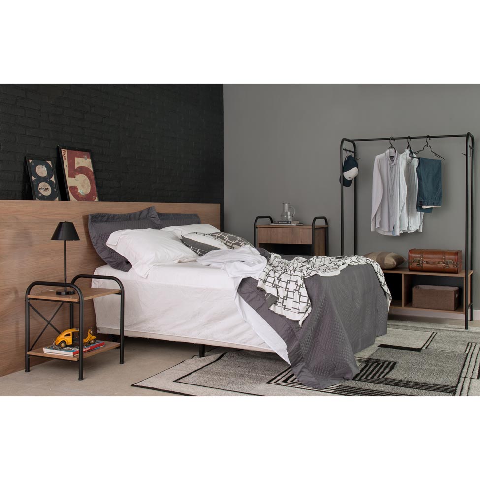 Guarda-Roupa Closet Modulado Milão Preto e Demolição