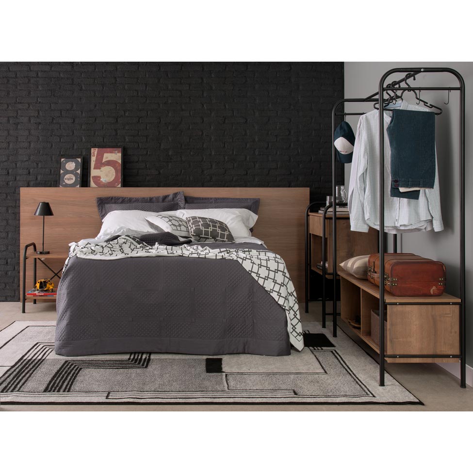 Guarda-Roupa Closet Modulado Milão Preto e Demolição