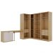 Guarda-Roupa Closet Modulado com Escrivaninha Infinity 2 Portas 6 Gavetas Savana