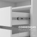 Guarda-Roupa Closet Monreale 100 % MDF 3 GV Cinza 160 cm