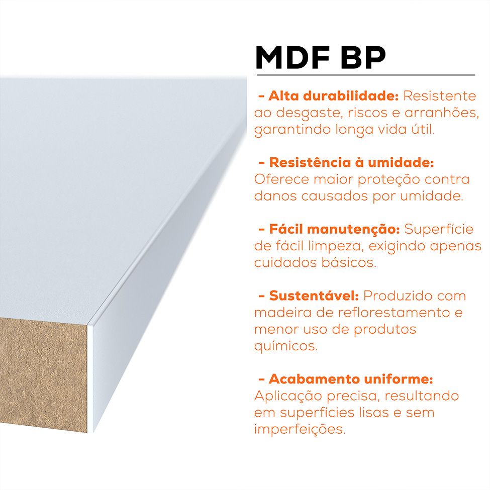 Guarda-Roupa Closet Monreale 100 % MDF 3 GV Cinza 160 cm