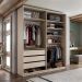 Guarda-Roupa Closet Monreale 100 % MDF 3 Gavetas Bege 160 cm