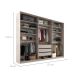 Guarda-Roupa Closet Monreale 100 % MDF 3 Gavetas Bege 237 cm