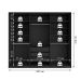 Guarda-Roupa Closet Monreale 100 % MDF 3 Gavetas Preto 237 cm