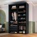 Guarda-Roupa Closet Mountier 2 Gavetas Preto