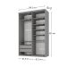 Guarda-Roupa Closet Mountier 2 Gavetas Urbi