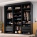 Guarda-Roupa Closet Mountier 4 Gavetas Preto