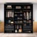 Guarda-Roupa Closet Mountier 4 Gavetas Preto