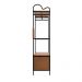 Guarda-Roupa Closet Oasis 1 Porta Preto e Nature