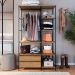 Guarda-Roupa Closet Paricel 2 GV Preto e Mel
