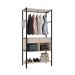 Guarda-Roupa Closet Paris 2 Gavetas Off White e Preto
