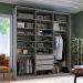 Guarda-Roupa Closet Sion 100% MDF 3 Gavetas Cinza 209 cm