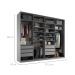Guarda-Roupa Closet Sion 100% MDF 6 Gavetas Cinza 277 cm