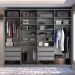 Guarda-Roupa Closet Sion 100% MDF 6 Gavetas Cinza 277 cm