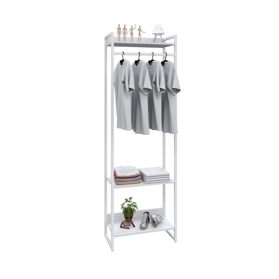 Guarda-Roupa Closet Studio Branco 187x60 cm
