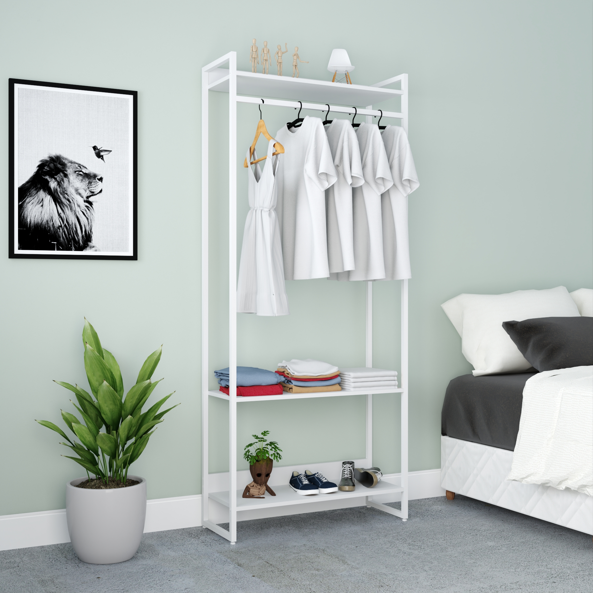 Guarda-Roupa Closet Studio Branco 187x80 cm