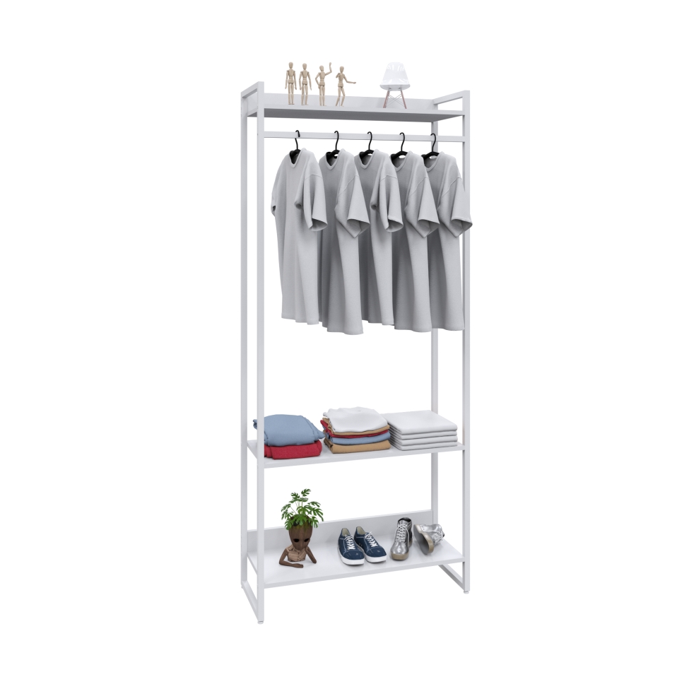 Guarda-Roupa Closet Studio Branco 187x80 cm