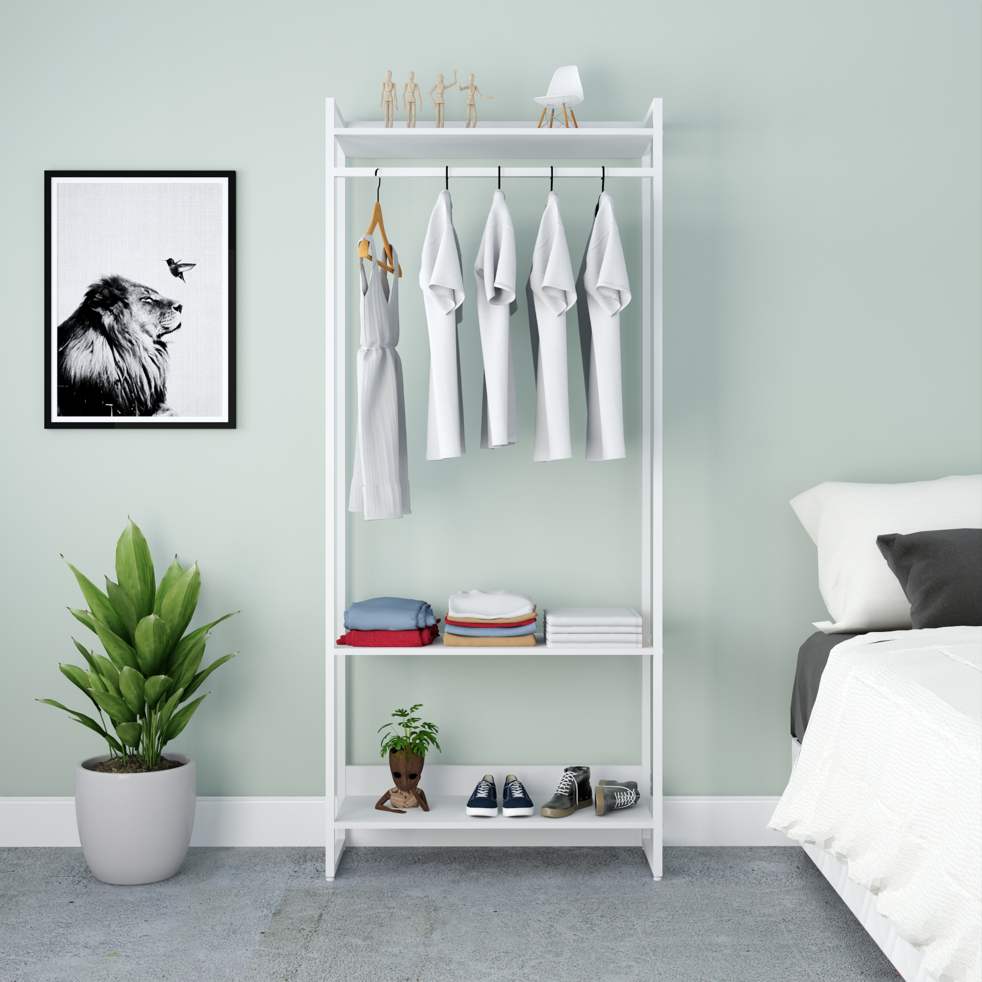 Guarda-Roupa Closet Studio Branco 187x80 cm
