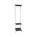 Guarda-Roupa Closet Studio Carvalho Dark e Branco 187x45 cm