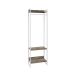 Guarda-Roupa Closet Studio Carvalho Dark e Branco 187x60 cm