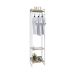 Guarda-Roupa Closet Studio Carvalho e Branco 187x45 cm
