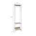 Guarda-Roupa Closet Studio Carvalho e Branco 187x45 cm