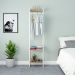 Guarda-Roupa Closet Studio Carvalho e Branco 187x45 cm