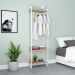 Guarda-Roupa Closet Studio Carvalho e Branco 187x60 cm