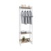 Guarda-Roupa Closet Studio Carvalho e Branco 187x60 cm