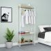 Guarda-Roupa Closet Studio Carvalho e Branco 187x80 cm