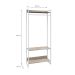 Guarda-Roupa Closet Studio Carvalho e Branco 187x80 cm